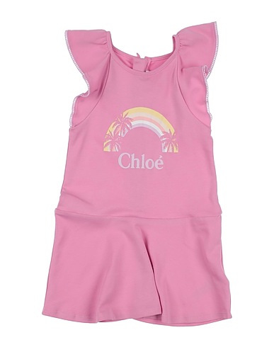 CHLOÉ Βρεφικό φόρεμα Ροζ 100% Βαμβάκι