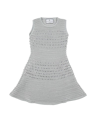 PHILIPP PLEIN Dress Grey 74% Viscose, 18% Polyamide, 6% Polyester, 2% Elastane