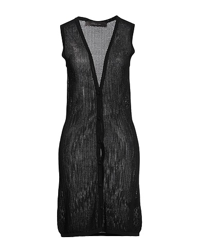FEDERICA TOSI Vestito chemisier Nero 65% Viscosa, 35% Poliammide
