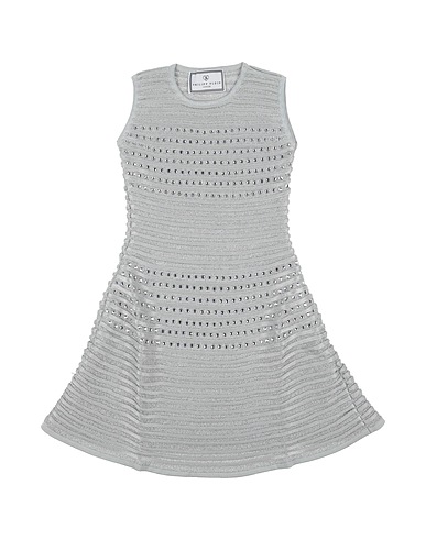 PHILIPP PLEIN Kleid Grau 74% Viskose, 18% Polyamid, 6% Polyester, 2% Elastan