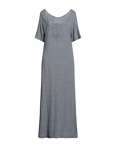 ZHELDA Long dress Midnight blue 51% Linen, 46% Cotton, 3% Other Fibres