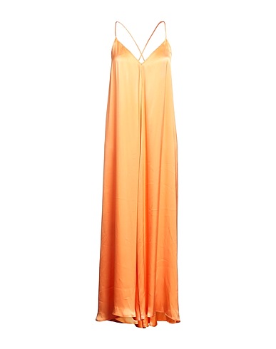 NOCOLD Vestito lungo Arancione 87% Acetato, 13% Seta
