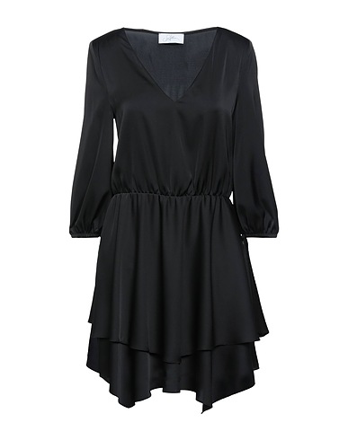 SOALLURE Short dress Black 97% Polyester, 3% Elastane