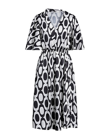 BIANCOGHIACCIO Midi-Kleid Off white 100% Polyester