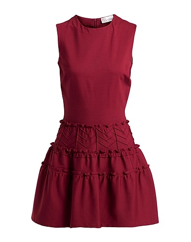 REDValentino Short dress Garnet 67% Viscose, 28% Polyamide, 5% Elastane