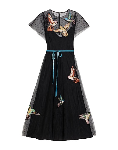 REDValentino Midi dress Black 100% Polyamide