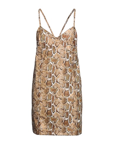 THE ANDAMANE Kurzes Kleid Beige 60% Polyurethan, 40% Polyester