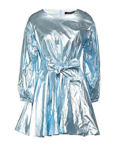 ANDAMANE Short dress Sky blue 100% Cotton