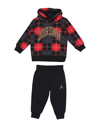 JORDAN Outfits HOLIDAY ESSENTIALS PLAID HOODIE AND PANT SET
 Black 60% Cotton, 40% Polyester