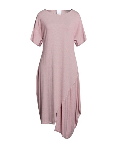 THIPO THINK POSITIVE Midi-Kleid Rostrot 95% Viskose, 5% Elastan