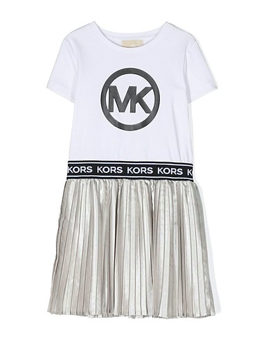 MICHAEL KORS Dress Silver Cotton