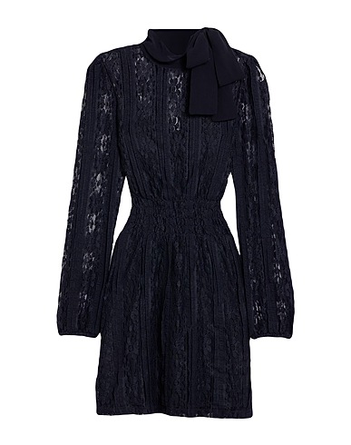 REDValentino Short dress Midnight blue 98% Polyester, 2% Elastane