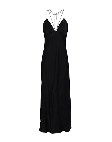 CALVIN KLEIN Long dress Black 99% Viscose, 1% Elastane