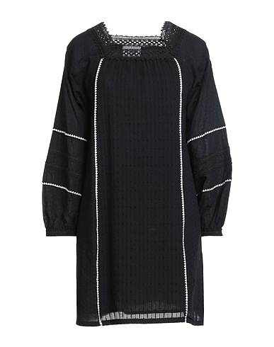 ALPHA STUDIO Short dress Black 100% Cotton