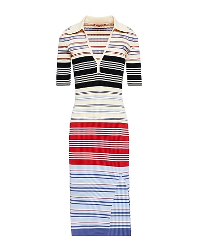 ALTUZARRA Midi dress Off white 59% Viscose, 41% Polyester