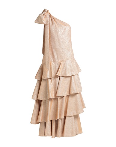 ANNA MASON Elegant dress Gold 49% Polyester, 41% Cotton, 10% Other Fibres