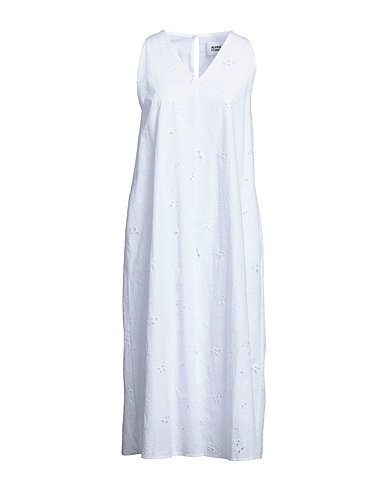 ALPHA STUDIO Midi dress White 100% Cotton