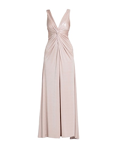 FOREVER UNIQUE Long dress Sand 100% Polyester