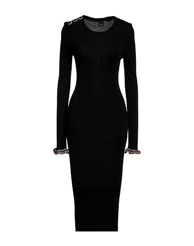 PINKO Midi dress Black 50% Acrylic, 50% Wool
