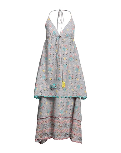 ANJUNA Vestito midi Grigio 100% Cotone