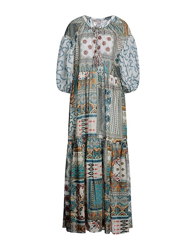 ANJUNA Vestito lungo Verde militare 100% Cotone