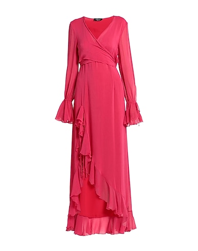 BLUMARINE Long dress Fuchsia 78% Cotton, 22% Silk