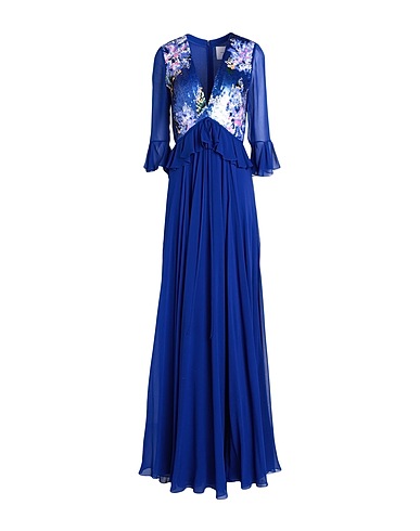 CAROLINA HERRERA Vestito in Seta Blu china 100% Seta