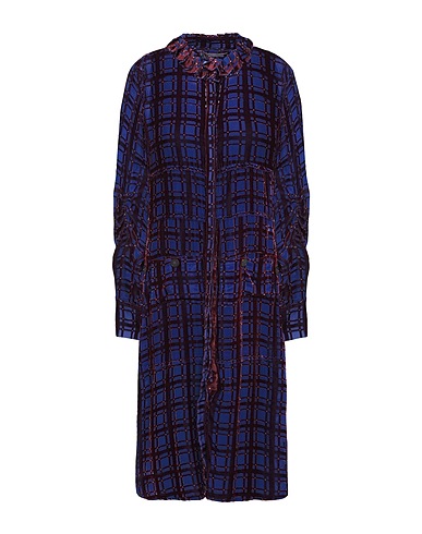CARVEN Midi dress Blue 67% Viscose, 33% Silk