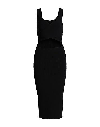ALICE + OLIVIA Midi-Kleid Schwarz 62% Viskose, 35% Nylon, 3% Elastan