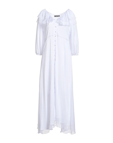 ROTATE BIRGER CHRISTENSEN Long dress White 100% Recycled polyester