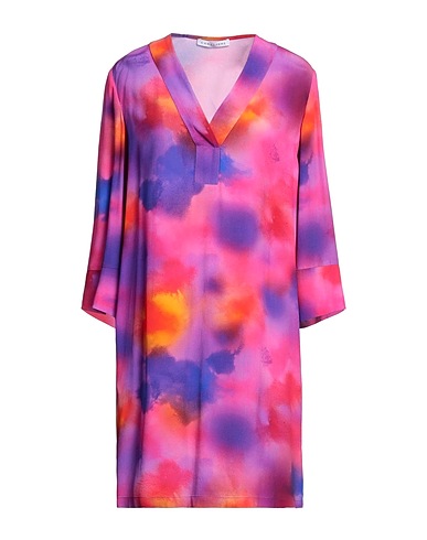 CARACTÈRE Short dress Fuchsia 100% Viscose