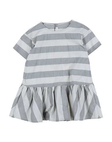 ALBUM DI FAMIGLIA Vestito Baby  Grigio 90% Cotone, 5% Lino, 5% Elastan