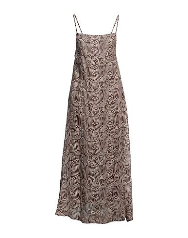 ALPHA STUDIO Langes Kleid Braun 100% Ramie