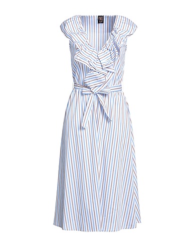 GUTTHA Midi dress Sky blue 72% Cotton, 26% Polyamide, 2% Elastane