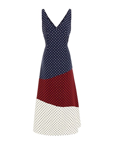 GABRIELA HEARST Long dress Navy 73% Silk, 27% Wool