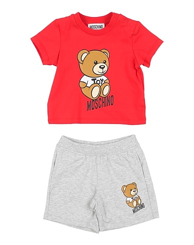 MOSCHINO BABY Completo Baby  Rosso 95% Cotone, 5% Elastan