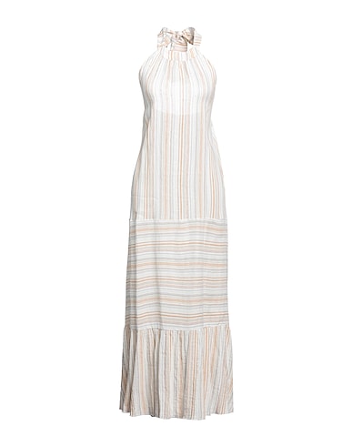 PEPITA Long dress Beige 58% Linen, 42% Viscose