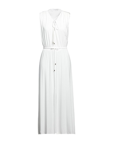 PATRIZIA PEPE サマードレス ホワイト レーヨン 92% / ポリウレタン 8%