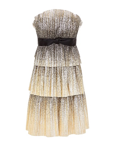 JENNY PACKHAM Vestito corto Oro 100% Poliestere