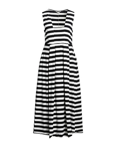BARENA Midi dress Black 95% Cotton, 5% Elastane
