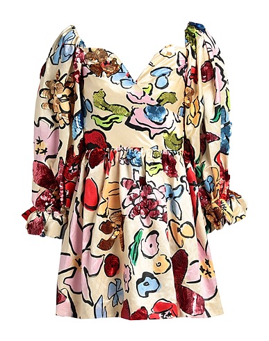 STINE GOYA Vestito corto Beige 77% Canapa, 23% Seta