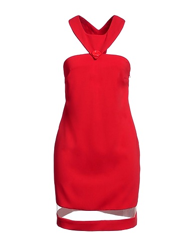 LES BOURDELLES DES GARÇONS Short dress Red 98% Polyester, 2% Elastane