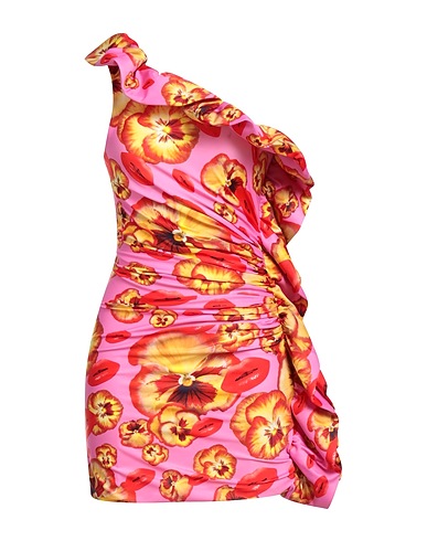 AMEN One-shoulder dress Pink 80% Polyamide, 20% Elastane