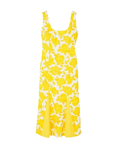 ROWEN ROSE Vestito estivo Giallo 100% Viscosa, Acetato