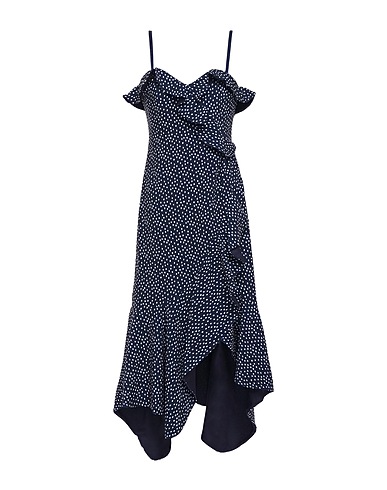 SIMKHAI Midi dress Midnight blue 93% Polyester, 7% Elastane