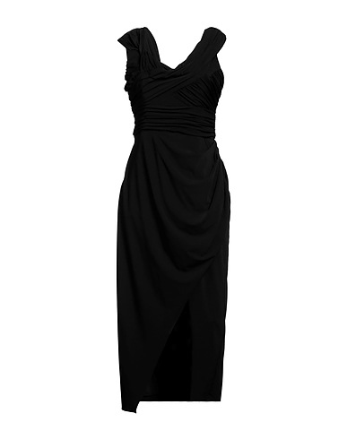 SELF-PORTRAIT Midi dress Black 90% Polyester, 10% Elastane