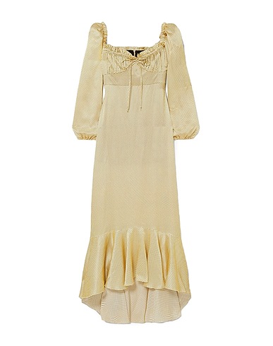 RAQUEL DINIZ Long dress Yellow 100% Silk