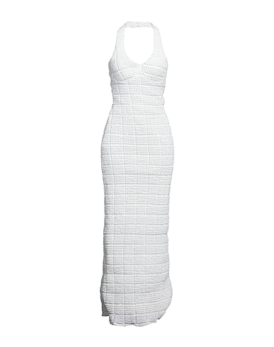 NA-KD Long dress White 100% Polyester
