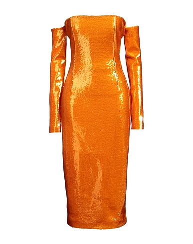 LAPOINTE Vestito midi Arancione 100% Poliestere