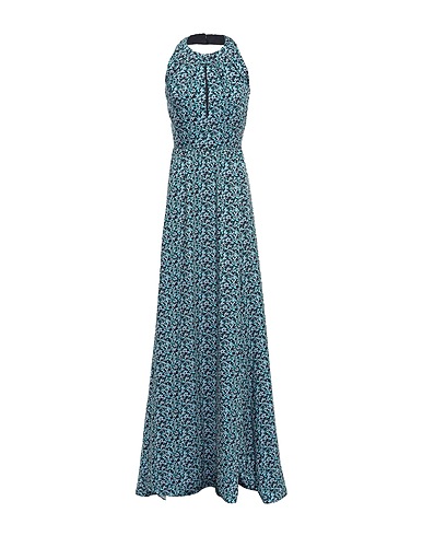 LELA ROSE Long dress Turquoise 100% Polyester